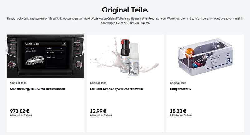Aktuelle VW Service Angebote